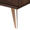 Baxton Studio Graceland Mid-Century Modern Transitional Walnut Brown Finished Wood 2-Drawer Nightstand 233-13277-ZORO - alternate 10